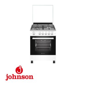 COCINA JOHNSON 59,7X63X89CM 4 FUEGOS+HORNO BUTANO INOX WOK PARRILLAS DE FUNDICIO
