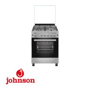 COCINA JOHNSON 59,7X63X89CM 4 FUEGOS+HORNO GAS NATURAL INOX WOK PARRILLAS FUNDIC