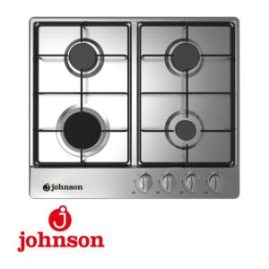 ENCIMERA GAS JOHNSON 4 FUEGOS 60CM ACERO INOXIDABLE