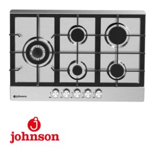 ENCIMERA GAS JOHNSON 5 FUEGOS 75CM (HUECO 60CM) FUEGO TRIPLE CENTRAL PARRIL
