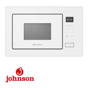 MICROONDAS ENCASTRE JOHNSON 28L GRILL DIGITAL CRISTAL BLANCO