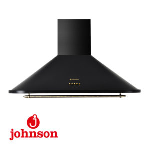 CAMPANA DECORATIVA JOHNSON 90CM 530M3/H RUSTICA NEGRA