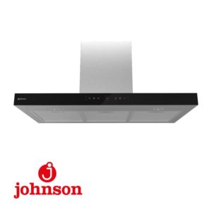 CAMPANA DEC. TIPO T TOUCHLESS JOHNSON 90CM 800M3/H CRISTAL NEGRO/INOX